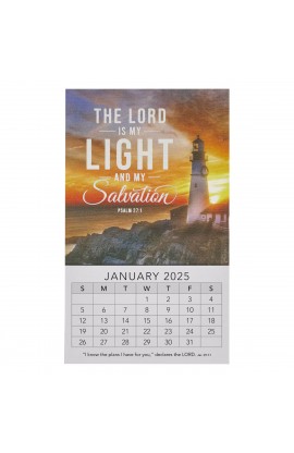 MMC373 - 2025 Mini Magnetic Calendar The Lord is My Light - - 1 