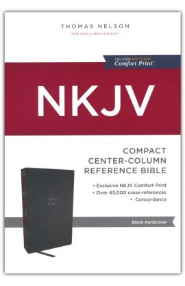 NKJV COMPACT CENTER COLUMN REFERENCE BIBLE HARDCOVER COMFORT PRINT