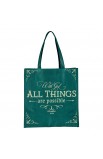 TOT158 - Tote Green With God All Things Matt 19:26 - - 1 