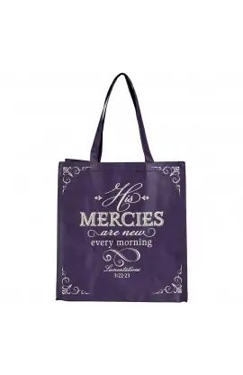 Tote Purple His Mercies Are New Lam 3:22-23