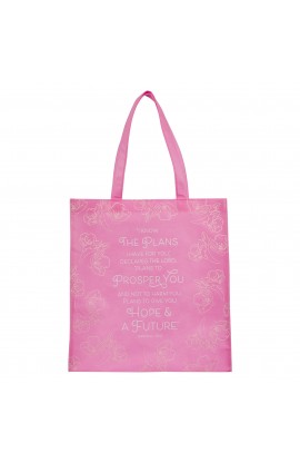 Tote Pink I Know the Plans Jer 29:11