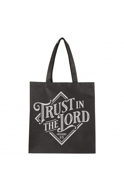 TOT198 - Tote Black Trust in the Lord Prov 3:5 - - 1 