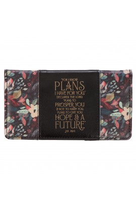 CHB064 - Checkbook Wallet Black Hope & A Future Jer 29:11 - - 1 