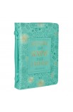 BBL668 - Bible Cover Fashion Turquoise Be Still & Know Ps 46:10 - - 4 