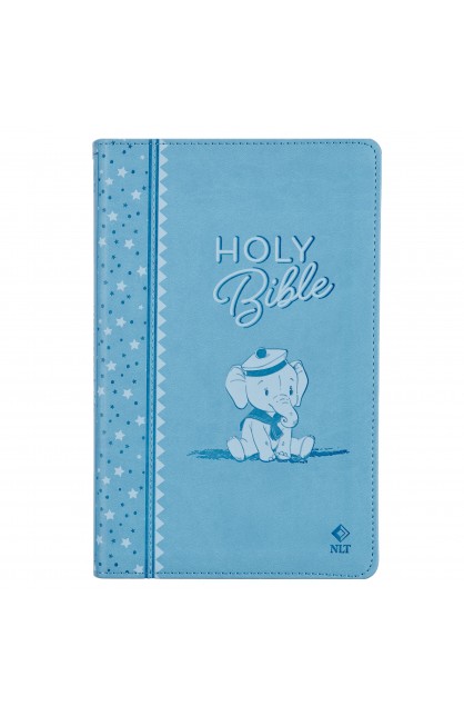 BNLT02 - Bible NLT Infant Faux leather Blue - - 1 