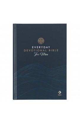 Devotional Bible NLT for Men Hardcover Navy