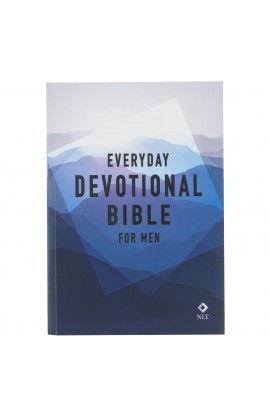 Devotional Bible NLT for Men Softcover Blue