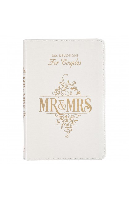 GB221 - Devotional for Mr & Mrs White Faux Leather - - 1 