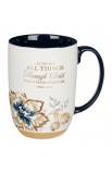 MUG1093 - Mug Blue Brown All Things Phil 4:13 - - 1 