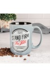 MUG1098 - Mug Gray Black Stand Firm 1 Cor 16:13 - - 4 