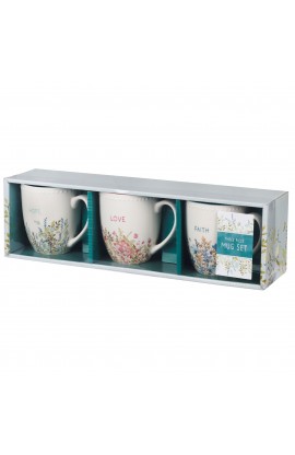 Mug Set 3pc Faith Hope Love