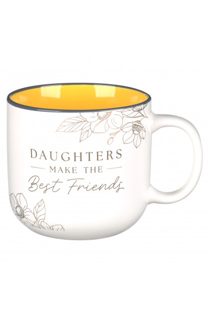 MUG1115 - Mug Yellow Daughters Make Best Friends Prov 3:15 - - 1 