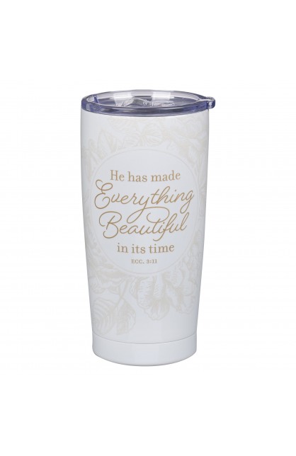 SMUG285 - Tumbler SS Ivory Everything Beautiful Ecc 3:11 - - 1 