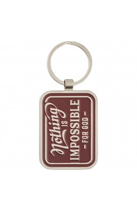 KRG078 - Keychain Nothing is Impossible Lk 1:37 - - 1 