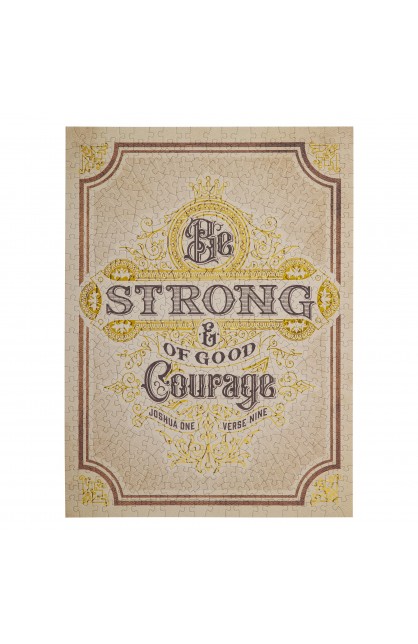 PUZ064 - Puzzle 500 pc Good Courage Josh 1:9 - - 1 