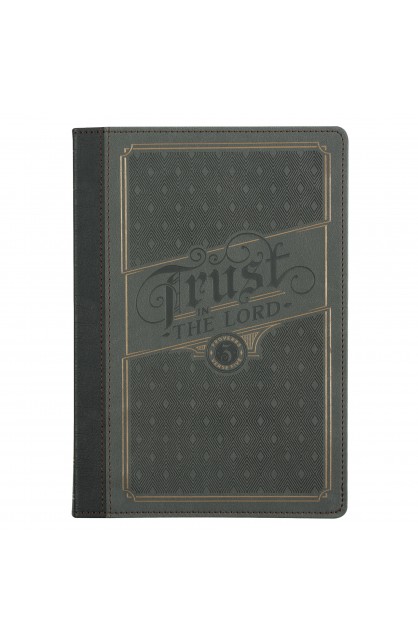 JL805 - Journal Classic Gray Trust in the Lord Prov 3:5 - - 1 