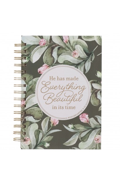 JLW190 - Journal Wirebound Green Everything Beautiful Ecc 3:11 - - 1 