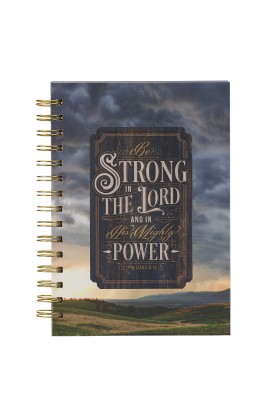 Journal Wirebound Blue Be Strong in the Lord Eph 6:10