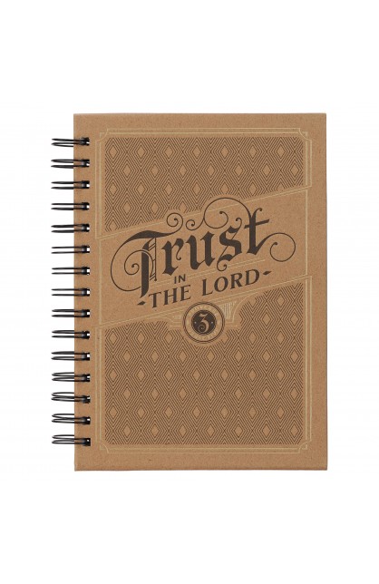 JLW195 - Journal Wirebound Brown Trust in the Lord Prov 3:5 - - 1 