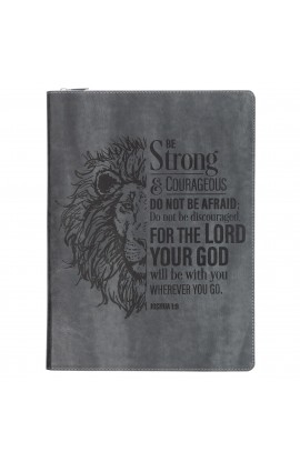 NBC024 - Padfolio Black Be Strong and Courageous Josh 1:9 - - 1 