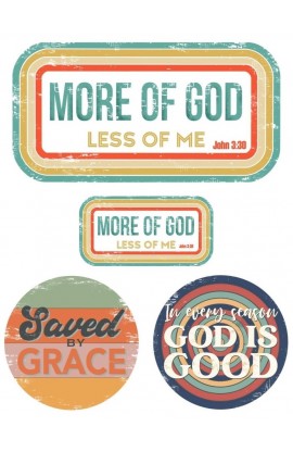 MORE OF GOD UV 3D STICKER