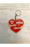 LOVE FRENCH KEYCHAIN