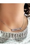 SC0157 - I AM LOVED ARABIC BAR NECKLACE - أنا محبوبة - - 1 