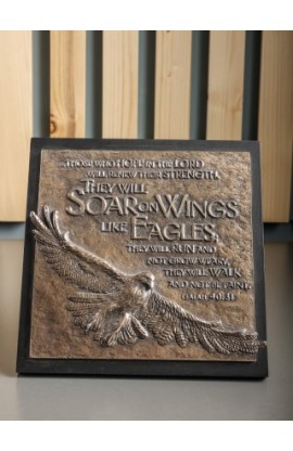 Sculpture Plaque Moments Of Faith Eagle