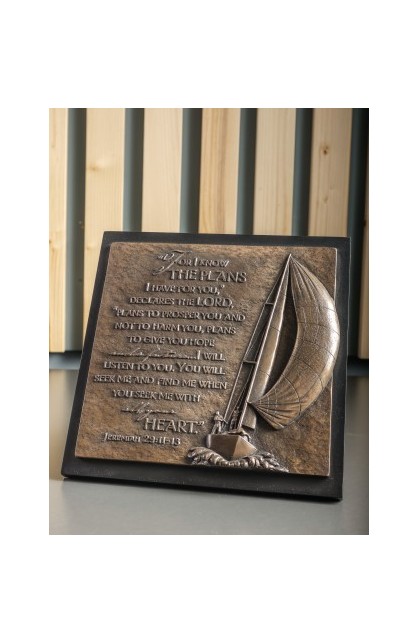 LCP11704 - Sculpture Plaque Moments Of Faith Boat - - 1 