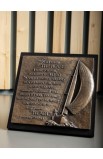 LCP11704 - Sculpture Plaque Moments Of Faith Boat - - 3 