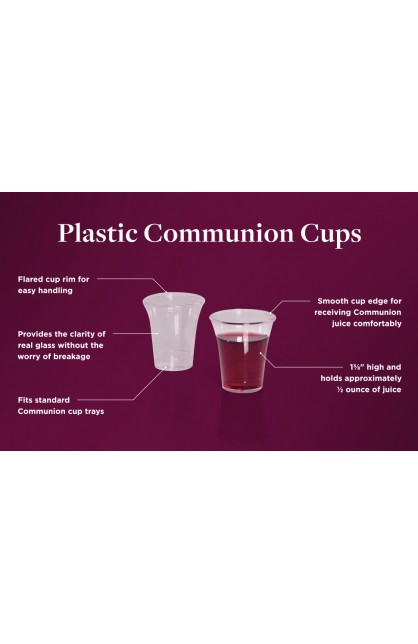 CS0001 - DISPOSABLE COMMUNION CUPS SET OF 50 - - 1 