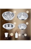 Communion Set Trays with Lid Communion Plates with Lid Cups Filler and Disposable Cups Supplies(3 Pcs,Silver)