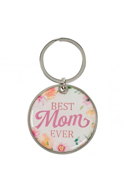 KRG035 - Key Ring Best Mom Ever Num 6:24 - - 1 