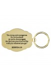 Keychain Be Strong & Courageous Josh 1:9