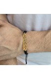 SC0105 - I AM WITH YOU ARABIC GOLD PLATED BRAIDED BRACELET - - 1 