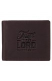 WT220 - Wallet Leather Brown Trust in the Lord Prov 3:5 - - 1 