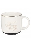 MUG1222 - Mug White/Black Wherever You Go Josh 1:9 - - 1 