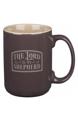 MUG1138 - Mug Khaki The Lord is My Shepherd Ps 23 - - 1 