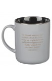 MUG1136 - Mug Gray Metal Cross 1 Peter 2:24 - - 2 