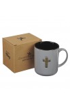 MUG1136 - Mug Gray Metal Cross 1 Peter 2:24 - - 3 
