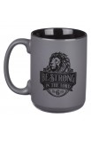 MUG1134 - Mug Matte Gray Be Strong Eph 6:10 - - 2 