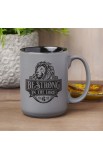 MUG1134 - Mug Matte Gray Be Strong Eph 6:10 - - 4 