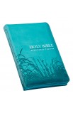 KJV023 - KJV Bible Deluxe Gift Faux Leather Turquoise zipper - - 3 