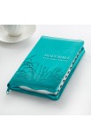 KJV023 - KJV Bible Deluxe Gift Faux Leather Turquoise zipper - - 11 