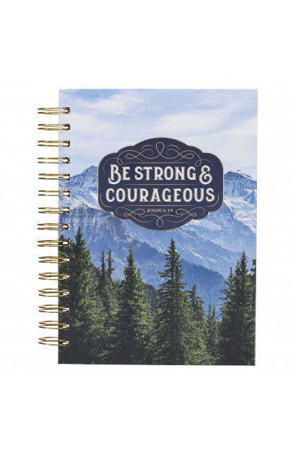 JLW239 - Journal Spiral bound Trees Be Strong & Courageous Josh 1:9 - - 1 