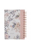 JLW235 - Journal Spiral bound Pink Blue Floral Be Still Ps 46:10 - - 2 