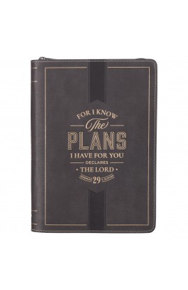 JL859 - Journal Classic Zip Black I Know the Plans Jer 29:11 - - 1 