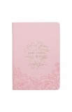 JL856 - Journal Classic Zip Pink He Will Cover You Ps 91:4 - - 1 