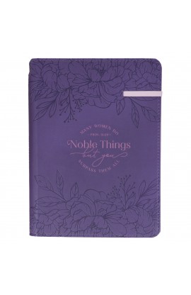JL855 - Journal Classic Elastic & Pen Holder Noble Things Prov 31:29 - - 1 