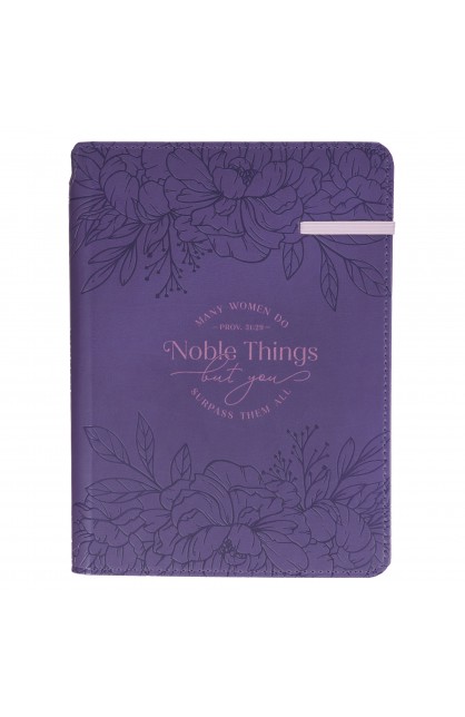 JL855 - Journal Classic Elastic & Pen Holder Noble Things Prov 31:29 - - 1 